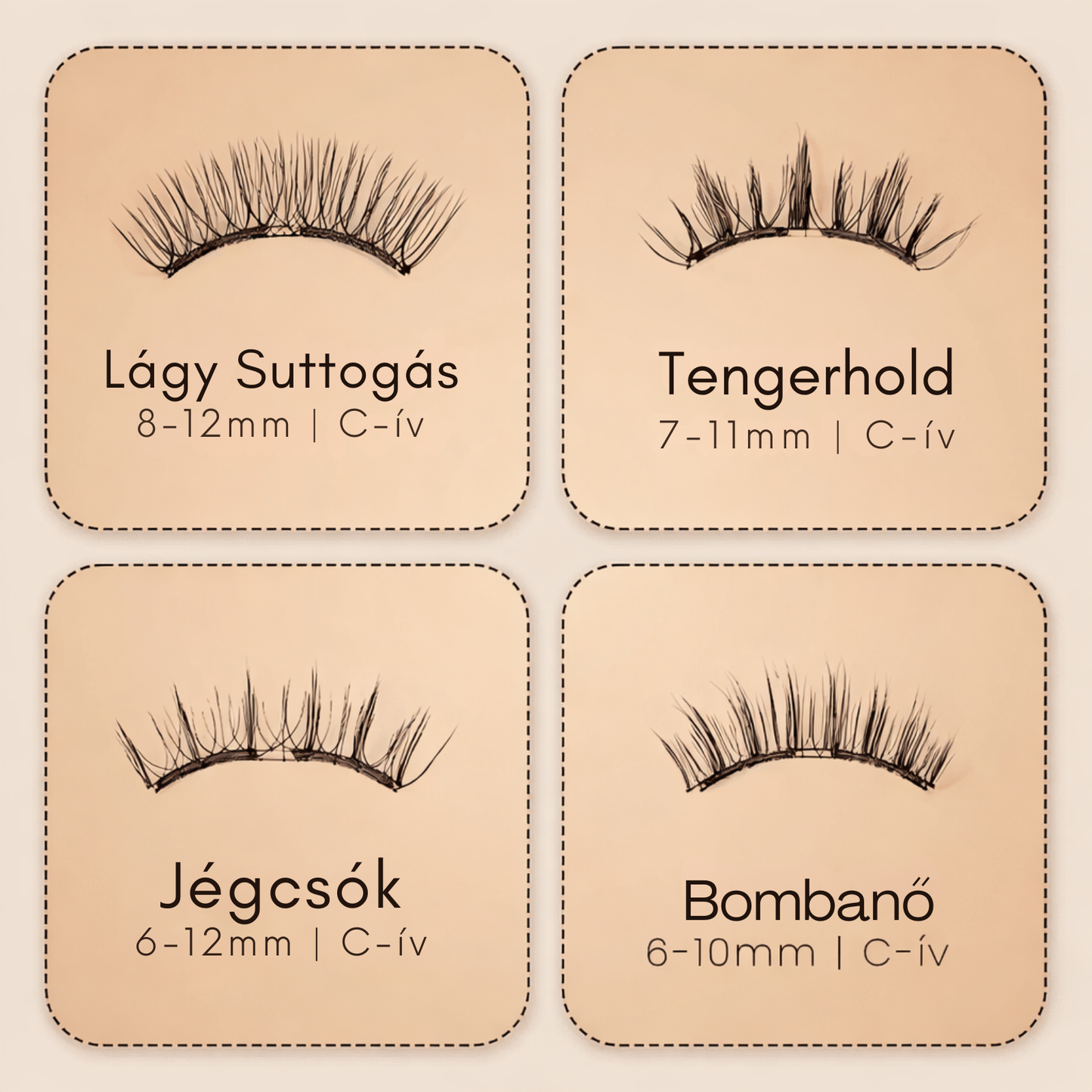 Praha Mágneses Szempilla